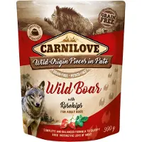 Brit Dog Pouch Pate Wild Boar with Rosehips 300 gram - - Honden droogvoer