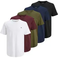 Jack & Jones Premium Shirt 'JPRBLABrody' navy / olijfgroen / robijnrood / zwart / wit