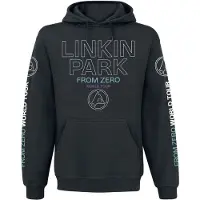 Linkin Park Trui met capuchon - From Zero To World Tour - S tot 4XL - voor Mannen - zwart - Maat L