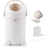 Dutsi - Luieremmer PLUS – 100% Geurvrij & Extra Stabiel – 10L inhoud - Incl. 40 Zakjes - Beige/Taupe