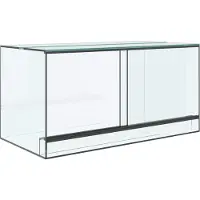 vidaXL Terrarium met opslag Transparant 80 x 40 x 40 cm Glas