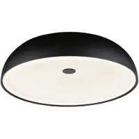 Paulmann Plafondlamp , Jaron, dimbare, Zwart, Woonkamer, Metaal, Modern