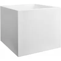 Elho Vivo Next Vierkant 30 - Plantenbak voor Binnen & Buiten - 100% Gerecycled Plastic - L 29.5 x H 29.5 cm - Wit