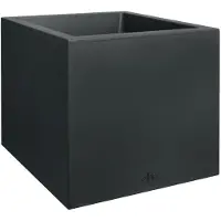 Elho Vivo Next Vierkant 40 - Plantenbak voor Binnen & Buiten - 100% Gerecycled Plastic - L 39.0 x H 37.9 cm - Living black