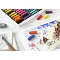 Faber-Castell Faber Castell pastelkrijt - halve lengte - 72 stuks - FC-128272