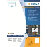 Herma Zelfklevende etiketten - - 9501 - Matt plastic - A4 - 10 stuks - Weerbestendig