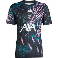 Adidas Tricot 'FC Liverpool Prematch 2025/2026' cyaan blauw / rosa / zwart / wit