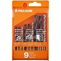 Projahn Universele Boorset in Kunststofkassette – 9-delig (5–8 mm) voor Staal, Steen & Hout