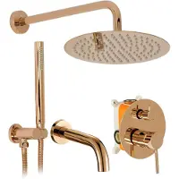 REA Lungo - Douche- En Badset - Koper - + Box - 38,5X25X21Cm