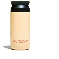 Muitomas Thermofles - Dubbel geïsoleerde voering - 350ml – 12 uur warm of 24 uur koude dranken - Peach Fuzz