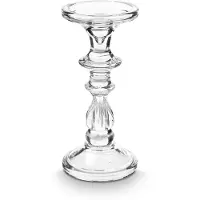 Vtwonen - Kandelaar - Transparant - Glas - 10x21cm