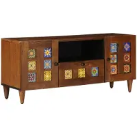 vidaXL TV Kast Walnotenhout 105 x 33 x 46 cm Massief Mango Hout