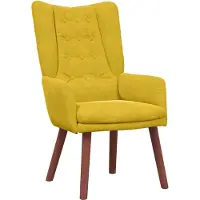 vidaXL Fauteuil Geel 63 x 67 x 94 cm Fluweel