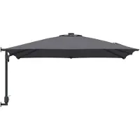 vidaXL - Tuinparasol - Antraciet - 248,5 - x - 247,5 - x - 160 - cm - Polyester - en - Staal