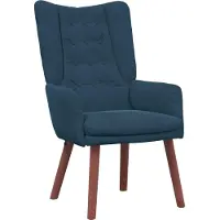 vidaXL Fauteuil Blauw 63 x 67 x 94 cm Fluweel