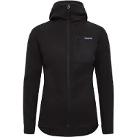 Patagonia - Dames wandel- en bergkleding - W's R1 Air Full-Zip Hoody Black voor Dames - Maat XS - Zwart
