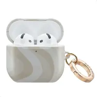 Selencia Vivid Case voor de Apple Airpods 4 - Desert Waves Beige