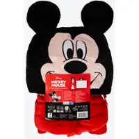 Disney Mickey mouse hoodie deken 90 × 140 cm – Zachte Fleece Plaid met Capuchon – Warm & Knus