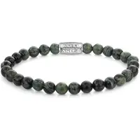 Rebel & Rose Green Rocks RR-60139-S-M Armband 6mm Groen 17,5cm