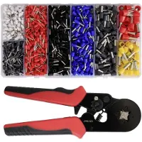 Quadrios 23T055 23T055 Krimptangset Adereindhulzen 0.25 tot 10 mm² Incl. assortiment adereindhulzen