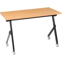 Beliani BENDI - Bureau inklapbaar - Bruin/Zwart - 120 x 60 cm - MFC
