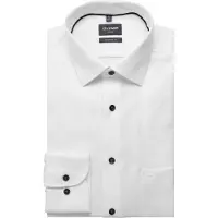 Olymp Luxor Modern Fit Overhemd wit, Effen