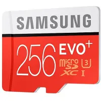Samsung Evo+ 256 GB Micro SD kaart - met adapter