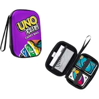 Uno Theo UNO Flip draagtas - 11x3.5x15.5 cm - UNO kaarten niet inbegrepen - paars geel