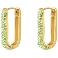 Yehwang Flawless Shimmer Spark Oorbellen Large - Groen