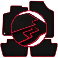 Carlux -RED automatten voor: Citroen C4 II hatchback, stationwagen (2010-2018)
