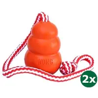 Kong aqua oranje 2x 5,5x5,5x9 cm