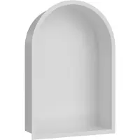 Wiesbaden Inbouwnis Ovaal Demis 30x45x7 cm Mat Wit