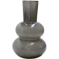 Vase the World Vaas Lindi Elite | Grey - Grijs | Dik Glas | Mondgeblazen glas | Ø22 x H36 cm