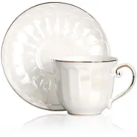 Veroni Sofia Porseleinen Kopjes & Schotels Set (2x 240ml)