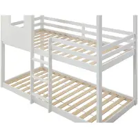Vente-unique Hutbed hout wit 90 x 190 cm