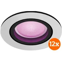Philips Hue Centura Spot Encastré White and Color - Rond - Aluminium - Lot de 12