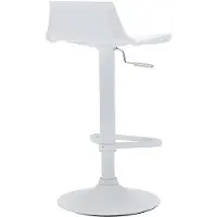 Vente-unique Set van 2 barkrukken CALAS - Polypropyleen - wit