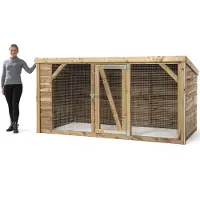 Voldux Britt - Kippenren - Naturel - 260x130x132 cm