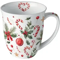 Ambiente -beker-mok-porselein-fine bone china-Christmas Elements-Kerst-kado