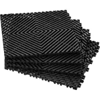 Vevor Interlocking Drainage Mat Douchemat 31 x 31 cm Modulaire Interlocking Vloermatten