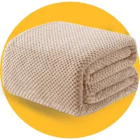 Pasper Fleece deken 150 x 200 cm - Bruin - 230 GSM - Wafelstructuur voor extra warmte - Zachte plaid voor bank, bed en decoratie