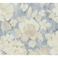 A.S. Création Aquarell Dreams - Blauw - 396071