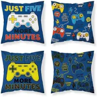 Holland Young Sierkussenhoes Gamer - 40x40 cm - glow in the dark - exclusief vulling