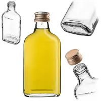 Kadax Heupfles 200ml BUT200 met gouden dop 28/18mm verpakking van 5 K12997