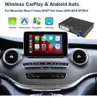 Hexinex Autoradio Geschikt Voor Benz V-Klasse W447 Vito Viano NTG 5.0 Draadloze CarPlay Android Auto GPS SWC