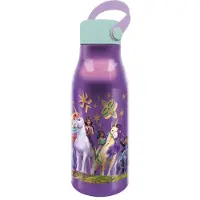 Stor Unicorn Academy Aluminium Drinkfles – 760 ml – Met rubberen draaglus – Sluit goed af – Drinkfles voor kinderen – Paars/Muntgroen