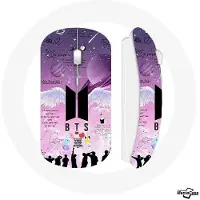 MANIACASE Draadloze Muis - BTS - Mikrokosmos - Violet - Compatibel met Mac en PC - Inclusief USB-stick