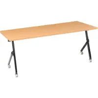 Beliani BENDI - Bureau inklapbaar - Bruin/Zwart - 180 x 60 cm - MFC