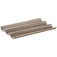 Zenker Baguettevorm 3 holtes 38 x 27 cm Mojave Gold
