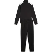 Puma Trainingspak lichtgrijs / zwart / wit